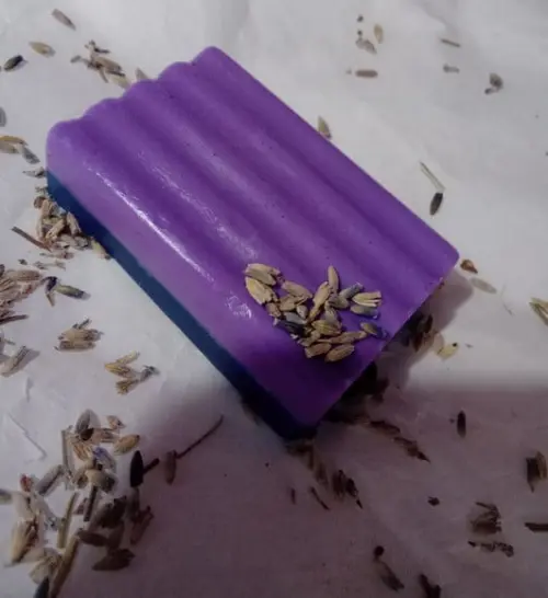 Sabonete Duas Cores -lavanda e Alga Marinha