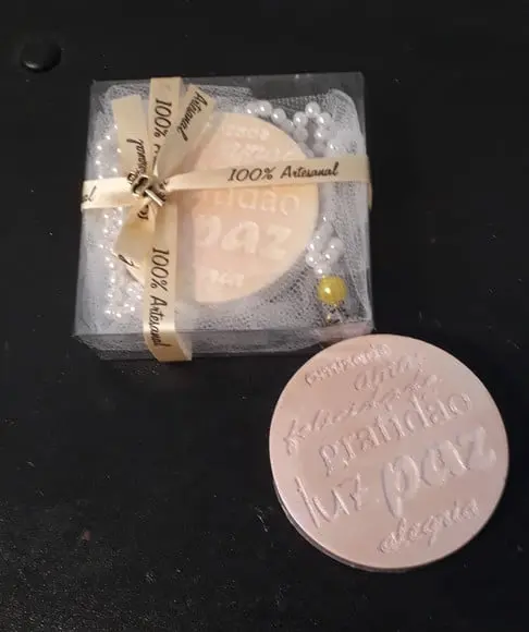 Sabonete Gratidão Luz Paz Felicidade Amor com Japamala