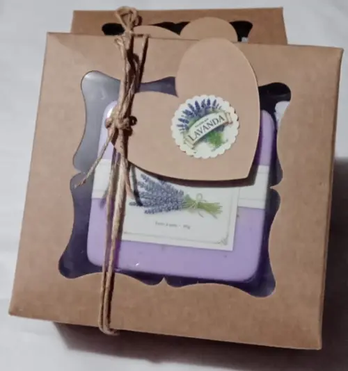 Sabonete Vegano - Caixa Individual - Lavanda
