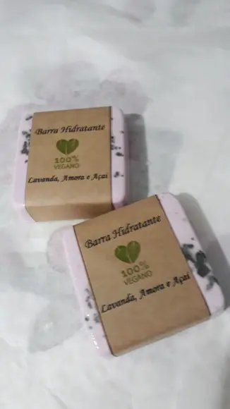 Sabonete Vegano Lavanda, Amora e Açai 100 Grs