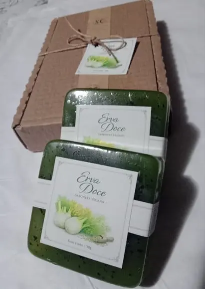 Sabonete Vegano Luxo - Erva Doce
