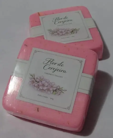 Sabonete Vegano Luxo - Flor de Cerejeira