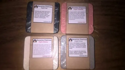 Sabonetes de Argila Grande Pura sem Misturas
