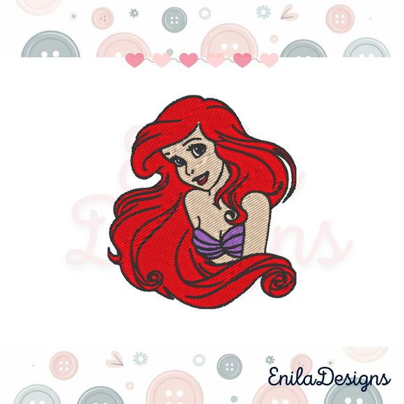 Matriz de Bordado Ariel - Pequena Sereia