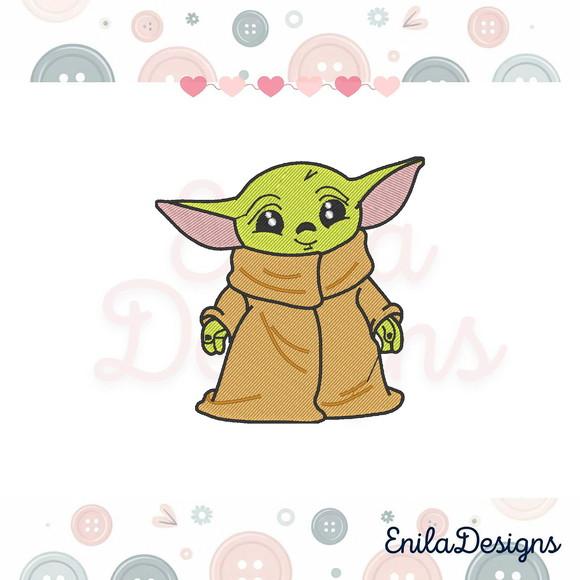 Matriz de Bordado Baby Yoda
