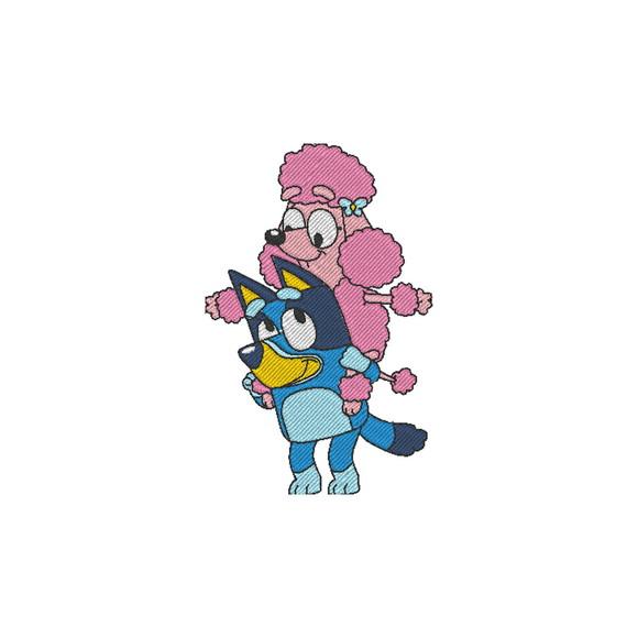 Matriz de Bordado Bluey e Coco - 4 Tamanhos