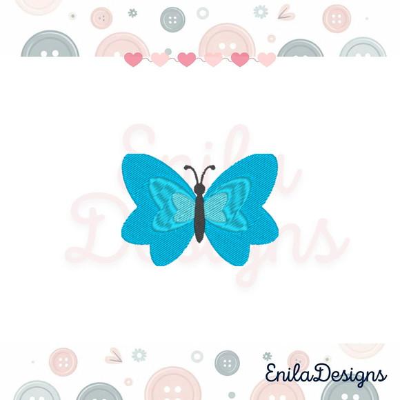 Matriz de Bordado Borboleta Azul