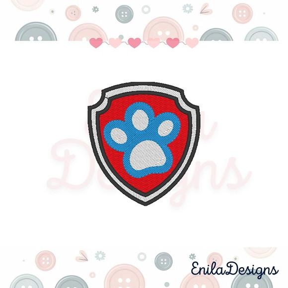 Matriz de Bordado Brasão Patrulha Canina Ryder - 5 Tamanhos