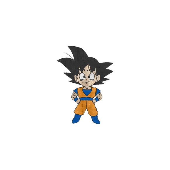 Matriz de Bordado Goku - Dragon Ball - 6 Tamanhos