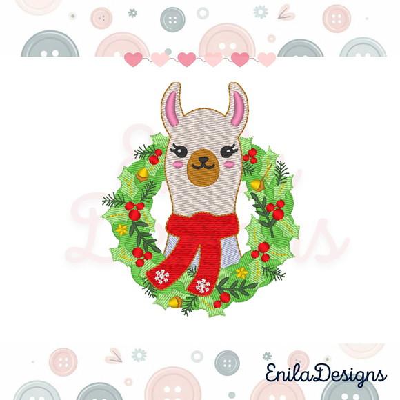 Matriz de Bordado Lhama Natal