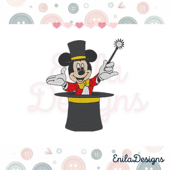 Matriz de Bordado Mickey Circo Cartola