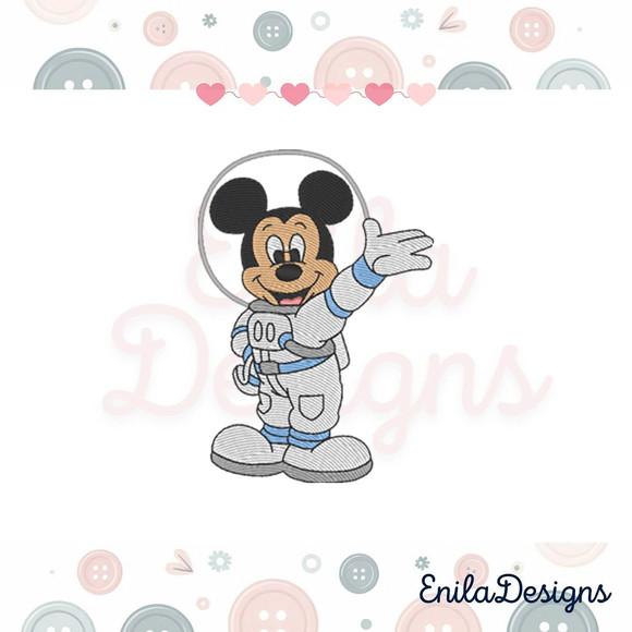 Matriz de Bordado Mickey Astronauta