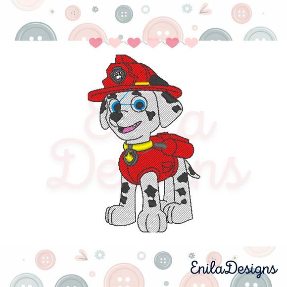 Matriz de Bordado Patrulha Canina Marshall - 4 Tamanhos