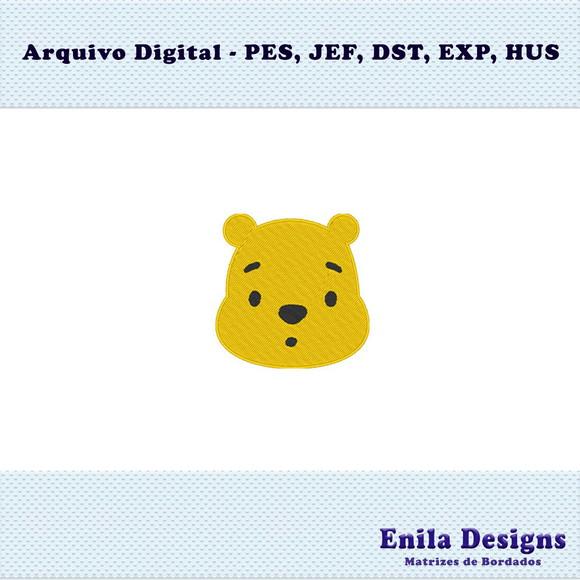 Matriz de Bordado Rosto Ursinho Pooh
