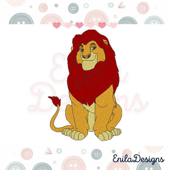 Matriz de Bordado Rei Leão Mufasa - 3 Tamanhos - Cod01