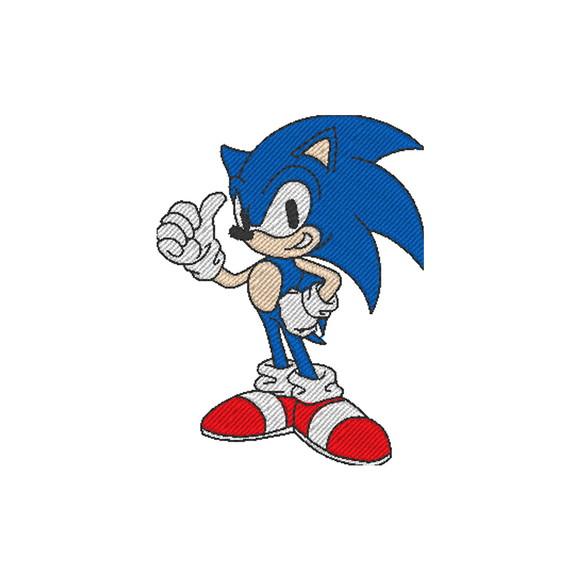 Matriz de Bordado Sonic - 4 Tamanhos