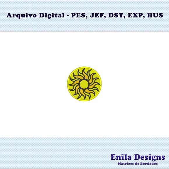 Matriz de Bordado Sol - Casaco Capa Sobretudo Detetive
