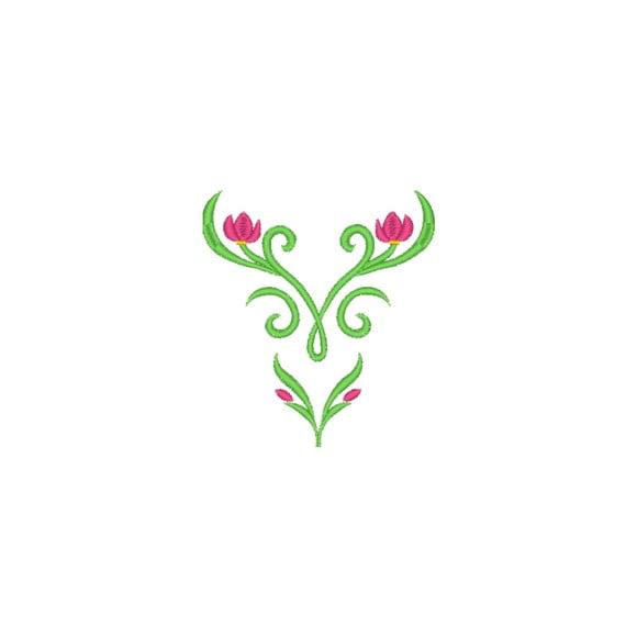 Matriz de Bordado Vestido Princesa Anna Frozen - 4 Tamanhos