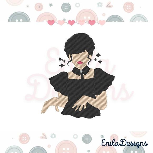 Matriz de Bordado Wandinha Dance