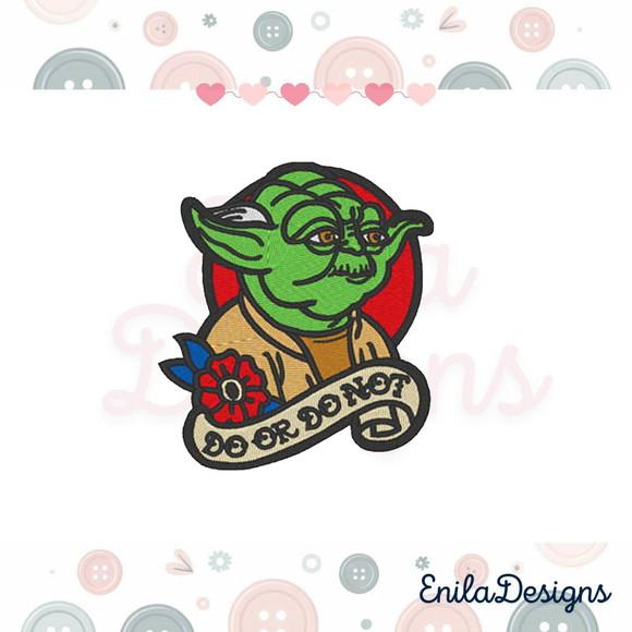 Matriz de Bordado Yoda do Or do Not