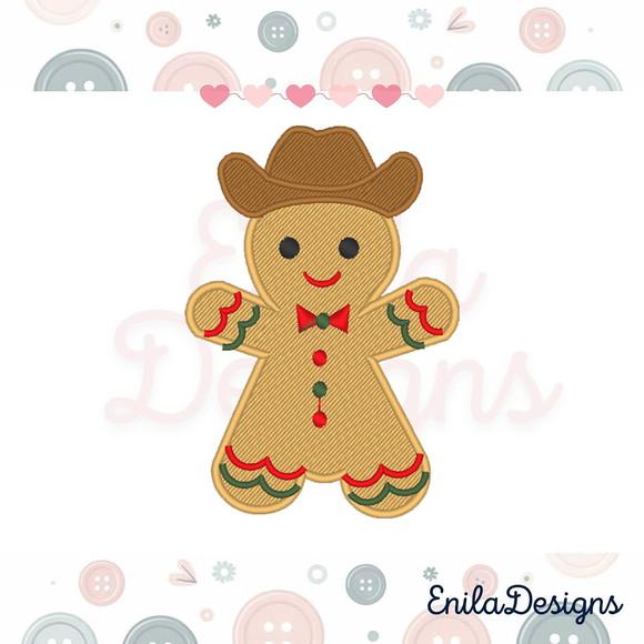 Matrizes de Bordado Biscoito de Natal Cowboy