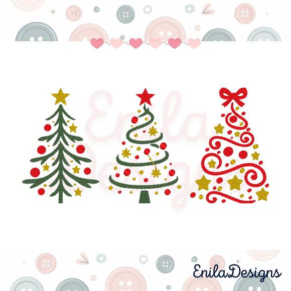 Matrizes de Bordado Árvores de Natal
