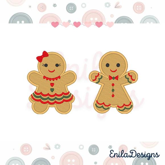 Matrizes de Bordado Biscoitos de Natal - Gingerbreads