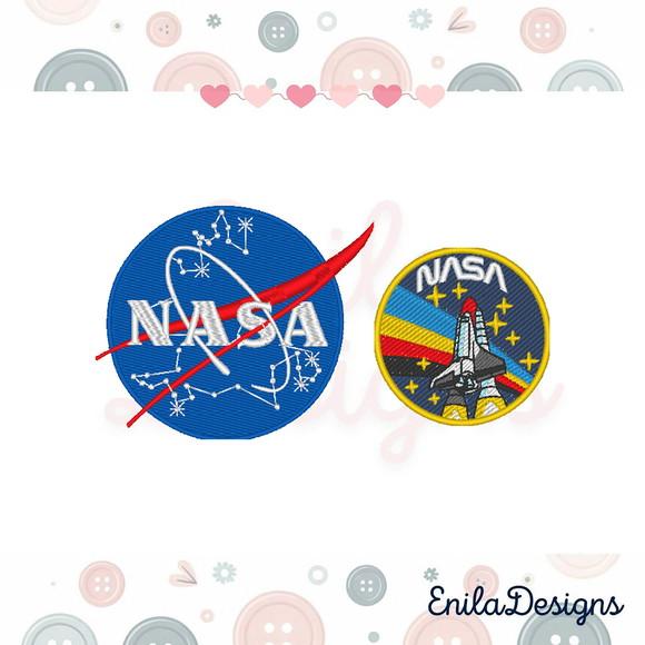 Matrizes de Bordado Nasa Astronauta Espaço Foguete