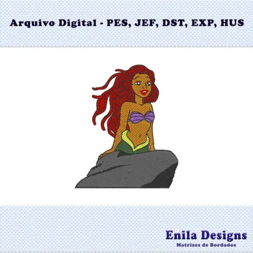 Matriz de Bordado Ariel - Pequena Sereia - 2023