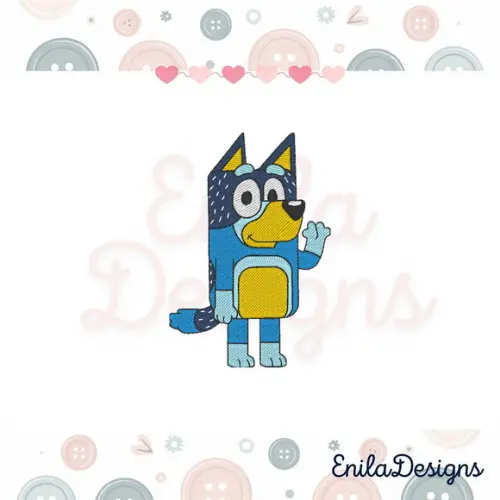 Matriz de Bordado Bandit - Pai da Bluey