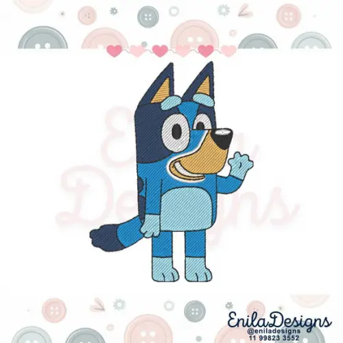 Matriz de Bordado Bluey - Enila Designs - 5 Tamanhos