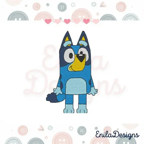 Matriz de Bordado Bluey - Enila Designs - Modelo2