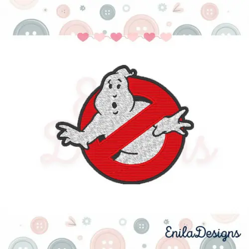 Matriz de Bordado Caça Fantasmas - Enila Design