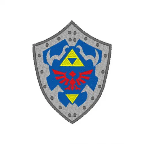 Matriz de Bordado Escudo Hylian - Zelda - 3 Tamanhos