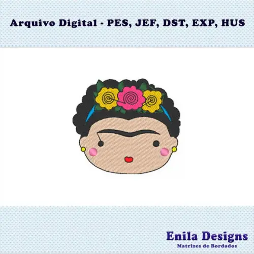 Matriz de Bordado Frida Kahlo