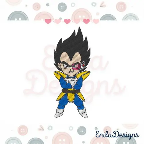 Matriz de Bordado Goku - Dragon Ball - 6 Tamanhos