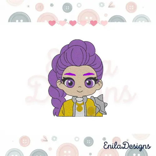 Matriz de Bordado Huntrix - Rumi - 3 Tamanhos