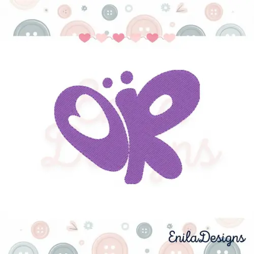 Matriz de Bordado Letras Borboleta Olivia Rodrigo
