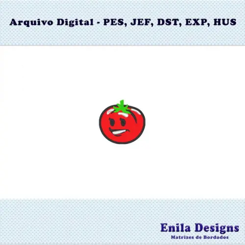 Matriz de Bordado Tomate - Casaco Capa Sobretudo Detetive