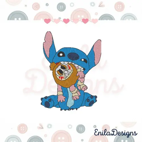 Matriz de Bordado Stitch 2025 - 3 Tamanhos