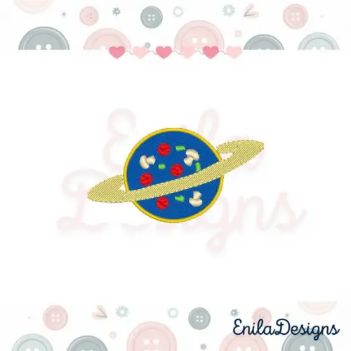 Matriz de Bordado Toy Story Pizza Planet - 5 Tamanhos