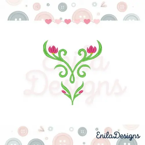 Matriz de Bordado Vestido Princesa Anna Frozen - 4 Tamanhos