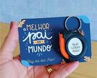 Cartão com Chaveiro de Mini Trena - Dia dos Pais