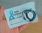 Cartão com Mini Trena Azul - Novembro Azul