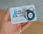Cartão com Mini Trena Azul - Novembro Azul