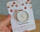 Cartão com Mini Vela Natal e Ano Novo