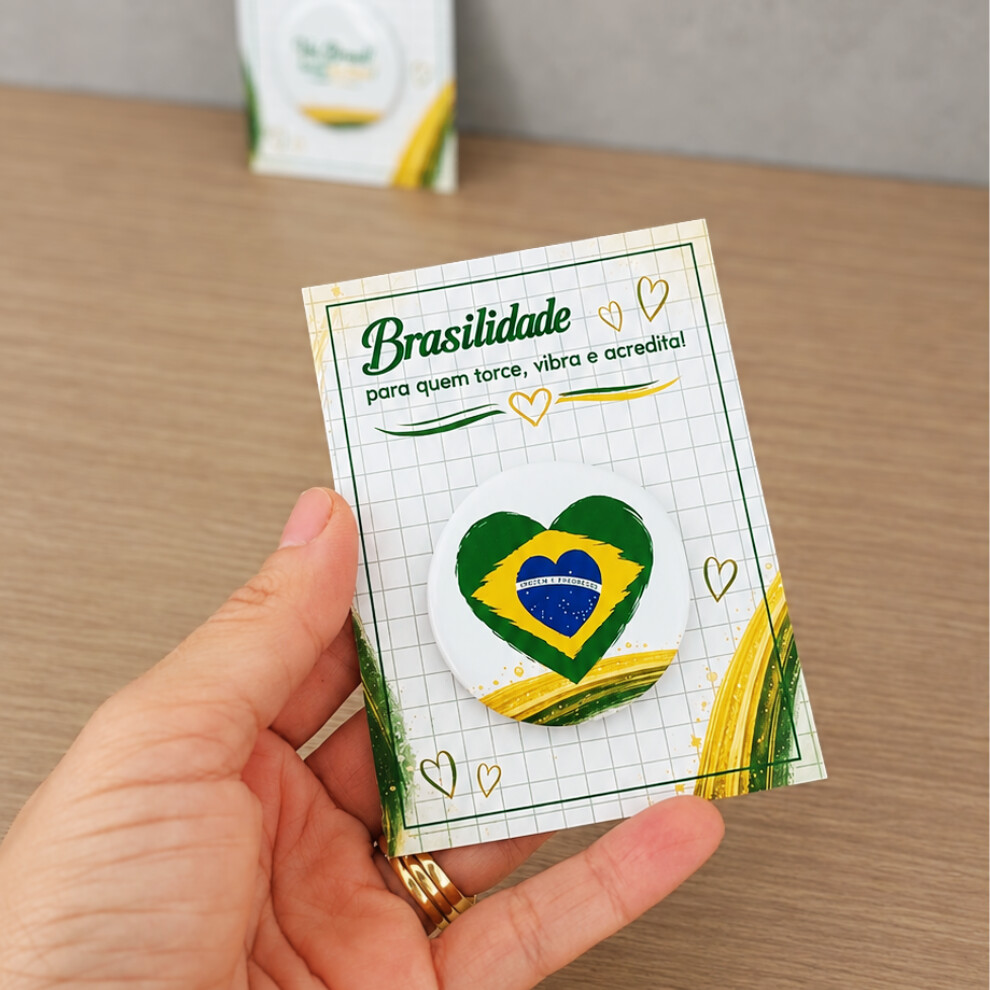 Cartão com botton - Copa 2026