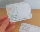 Cartão com Mini Bloquinho de Anotações - Dia da Mulher