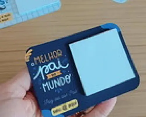 Card com Mini Bloquinho - Dia dos Pais
