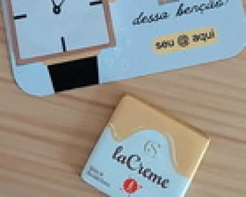Card com Mini Tablete de Chocolate Dia dos Pais